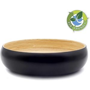 Dehaus large stylish handmade bamboo bowl 30 cm
